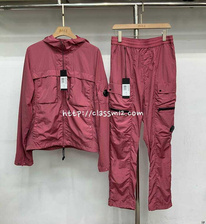 C.P 컴퍼니 25 한정판 긴팔 후드 자켓 긴바지 세트 A13635