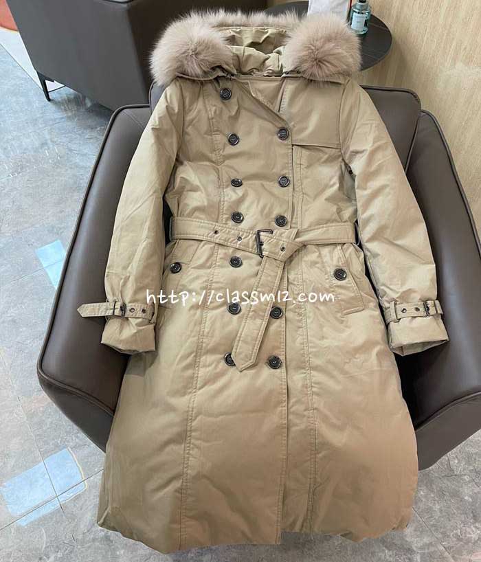 버버리 25 한정판 오리털 긴팔 후드 패딩 자켓 A13656