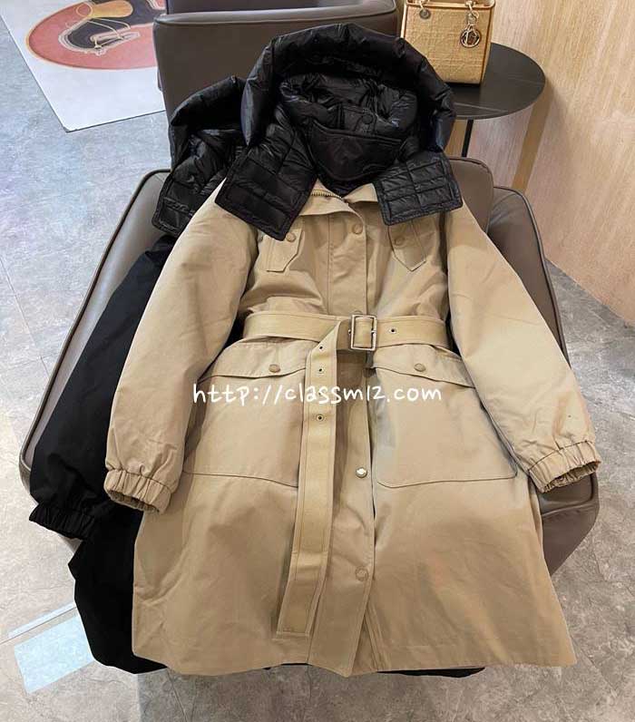 버버리 25 한정판 거위털 긴팔 후드 패딩 자켓 A13659