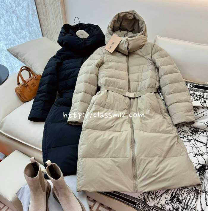 버버리 25 한정판 거위털 긴팔 후드 패딩 자켓 A13661