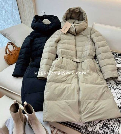 버버리 25 한정판 거위털 긴팔 후드 패딩 자켓 A13661