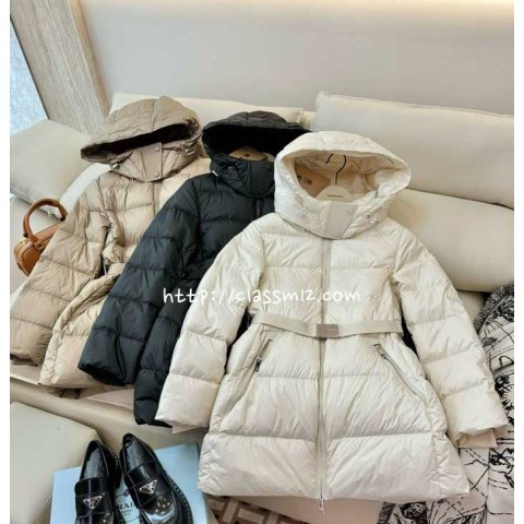 버버리 25 한정판 거위털 긴팔 후드 패딩 자켓 A13662