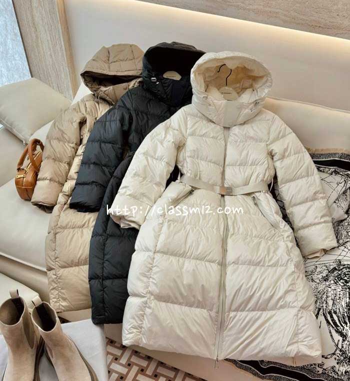 버버리 25 한정판 거위털 긴팔 후드 패딩 자켓 A13663