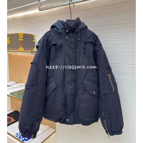 발렌시아가 25 한정판 남여공용 긴팔 후드 자켓 A13668