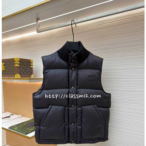 셀린느 25 한정판 민소매 패딩 조끼 자켓 A13672