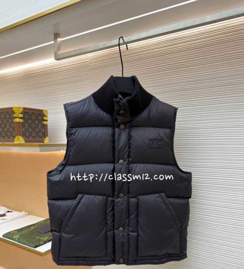 셀린느 25 한정판 민소매 패딩 조끼 자켓 A13672