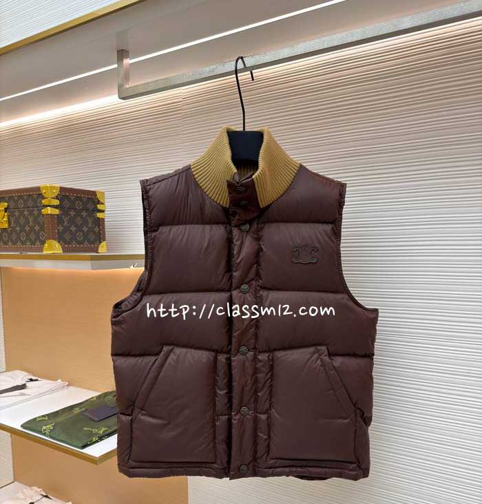 셀린느 25 한정판 민소매 패딩 조끼 자켓 A13673