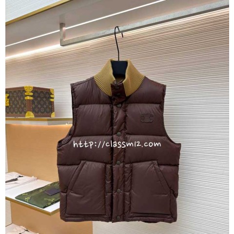 셀린느 25 한정판 민소매 패딩 조끼 자켓 A13673