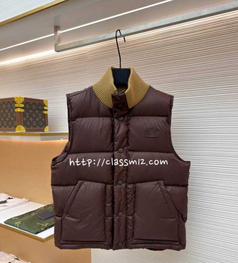 셀린느 25 한정판 민소매 패딩 조끼 자켓 A13673