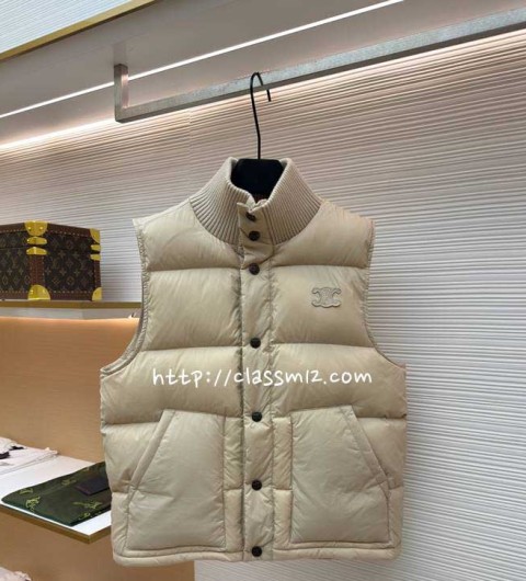 셀린느 25 한정판 민소매 패딩 조끼 자켓 A13674