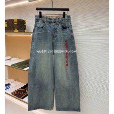 발렌시아가 25 한정판 남여공용 청바지 긴바지 A13680