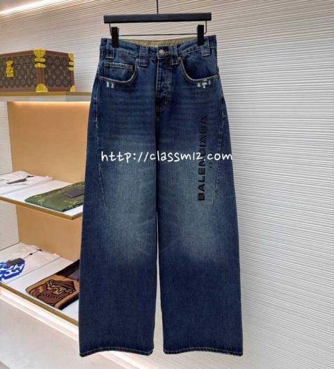 발렌시아가 25 한정판 남여공용 청바지 긴바지 A13681