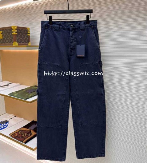 루이비통 25 한정판 남여공용 청바지 긴바지 A13684