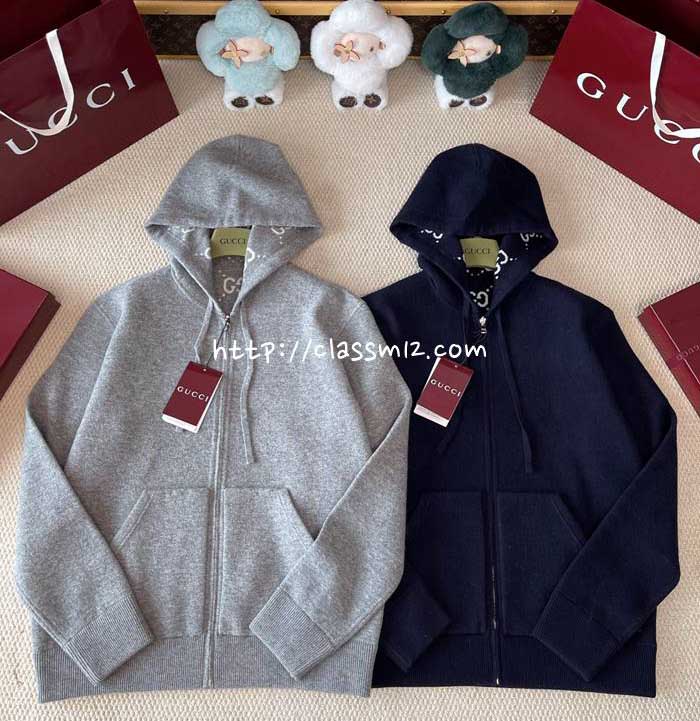 구찌 25 한정판 양면 긴팔 후드 자켓 A13695