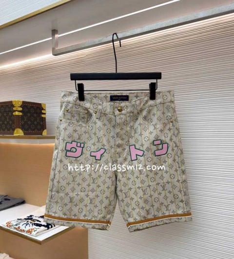 루이비통 25 한정판 청바지 반바지 A13697