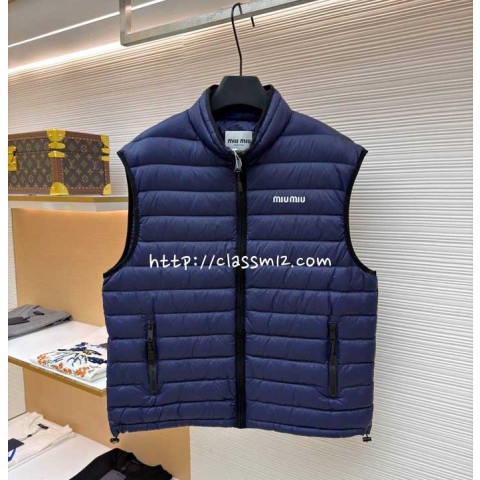 미우미우 25 한정판 민소매 패딩 조끼 자켓 A13698