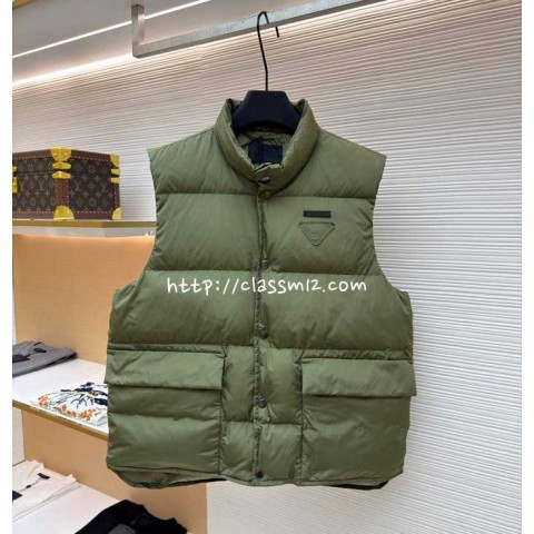 프라다 25 한정판 민소매 패딩 조끼 자켓 A13699