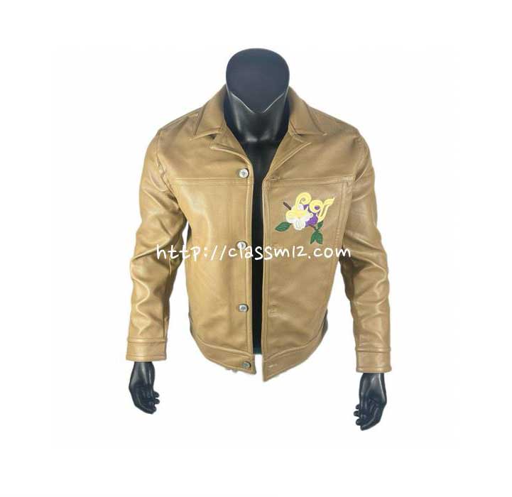 루이비통 25 한정판 소가죽 카프스킨 긴팔 자켓 A13702