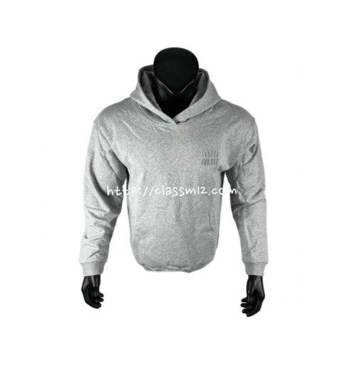 미우미우 25 한정판 긴팔 후드 티셔츠 A13704