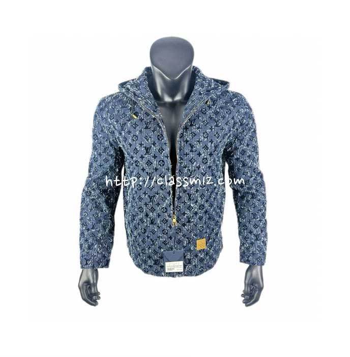 루이비통 25 한정판 긴팔 후드 청자켓 A13713