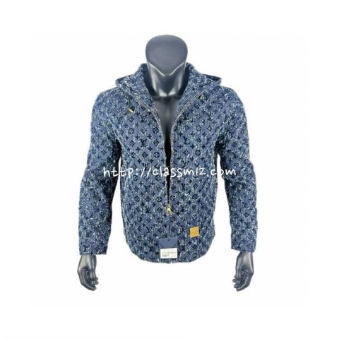 루이비통 25 한정판 긴팔 후드 청자켓 A13713