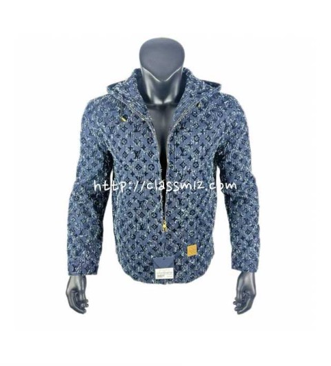 루이비통 25 한정판 긴팔 후드 청자켓 A13713