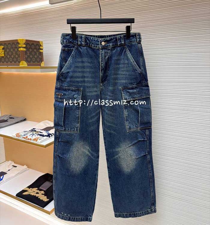 프라다 25 한정판 청바지 긴바지 A13731