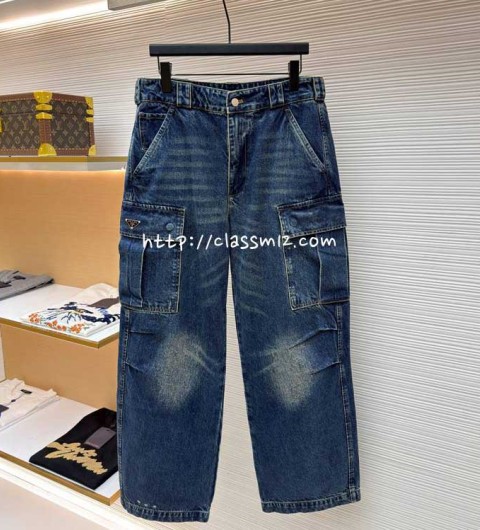 프라다 25 한정판 청바지 긴바지 A13731