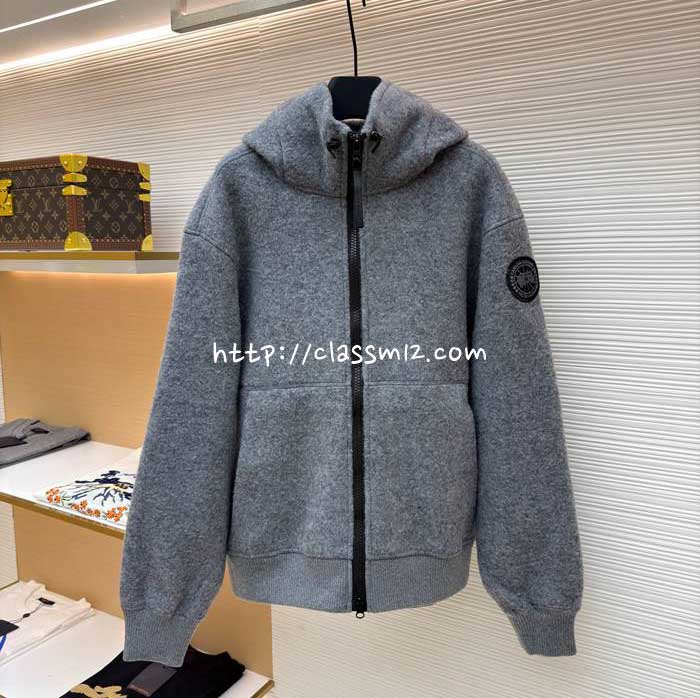 캐나다구스 25 한정판 양털 긴팔 후드 자켓 A13740