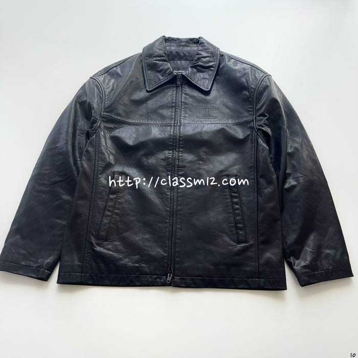 발렌시아가 25 한정판 양가죽 램스킨 긴팔 자켓 A13758