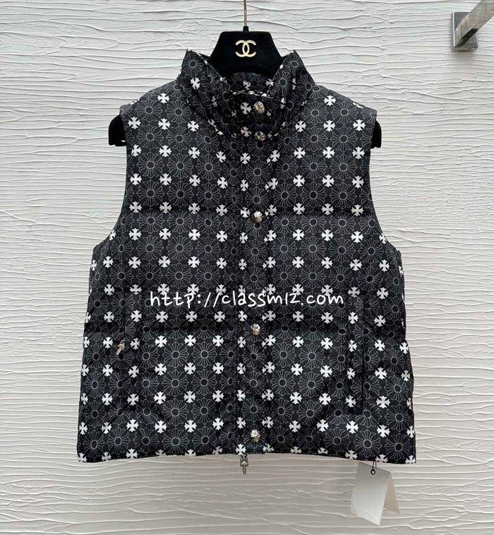 크롬하츠 25 한정판 민소매 패딩 조끼 자켓 A13778