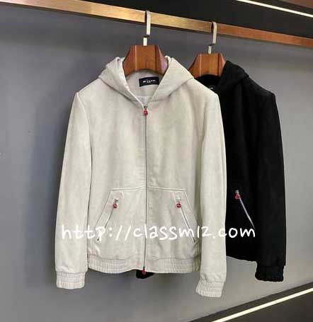 키톤 25 한정판 양가죽 램스킨 긴팔 후드 자켓 A13791