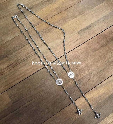 크롬하츠 25 한정판 남여공용 실버 925 목걸이 D3220