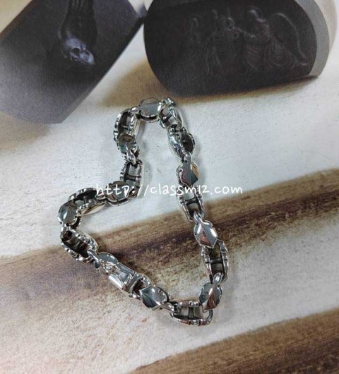 크롬하츠 25 한정판 남여공용 실버 925 팔찌 D3231