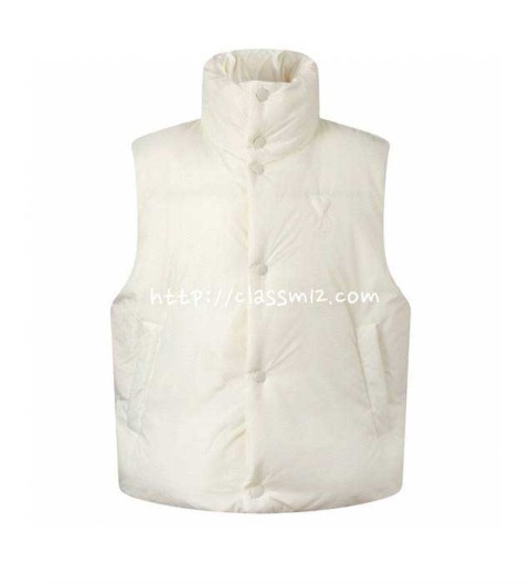 아미 25 한정판 오리털 민소매 패딩 조끼 자켓 A13816