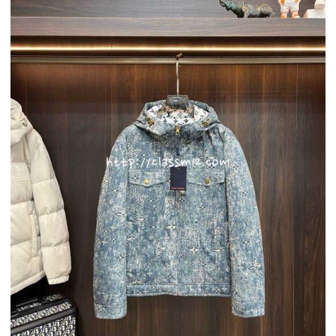 루이비통 25 한정판 긴팔 후드 패딩 자켓 A13823