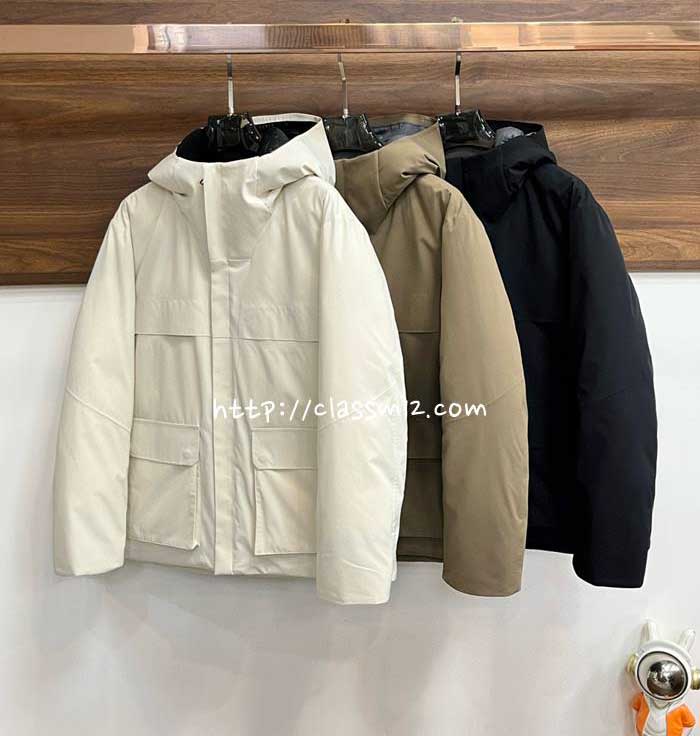 제냐 25 한정판 거위털 긴팔 후드 패딩 자켓 A13824