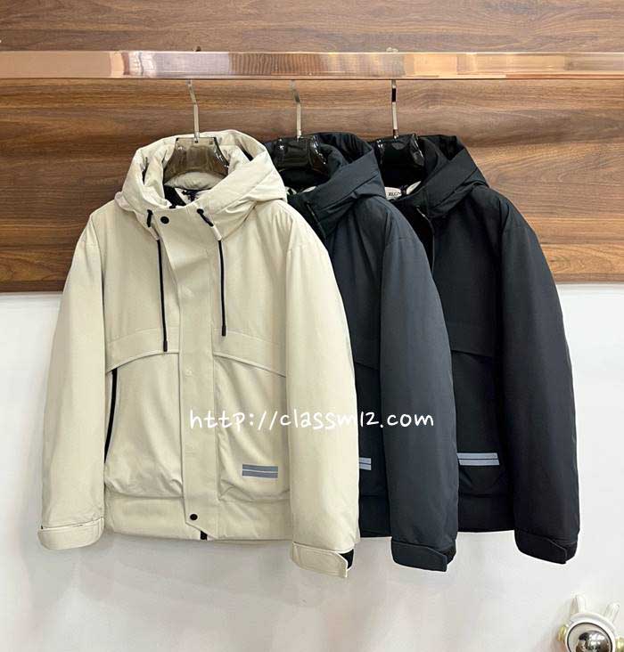 제냐 25 한정판 거위털 긴팔 후드 패딩 자켓 A13826