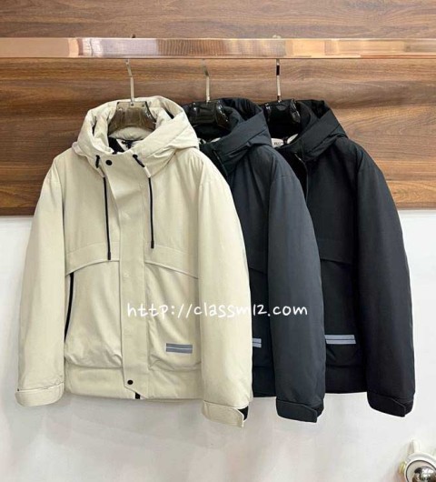 제냐 25 한정판 거위털 긴팔 후드 패딩 자켓 A13826