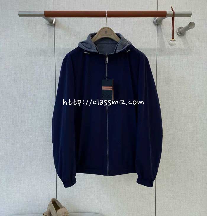 제냐 25 한정판 양면 긴팔 후드 자켓 A13857