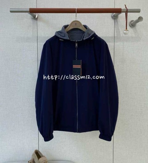 제냐 25 한정판 양면 긴팔 후드 자켓 A13857