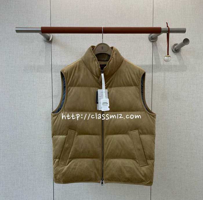 브루넬로쿠치넬리 25 한정판 거위털 민소매 패딩 조끼 자켓 A13881