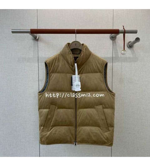 브루넬로쿠치넬리 25 한정판 거위털 민소매 패딩 조끼 자켓 A13881