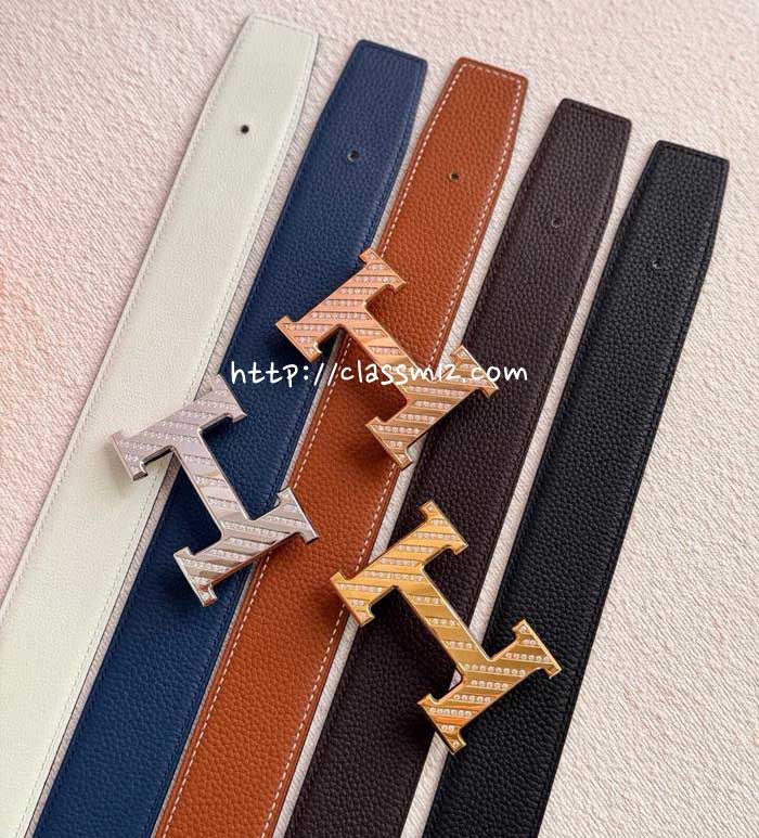 에르메스 25 한정판 양면 3.8cm 벨트 F1251