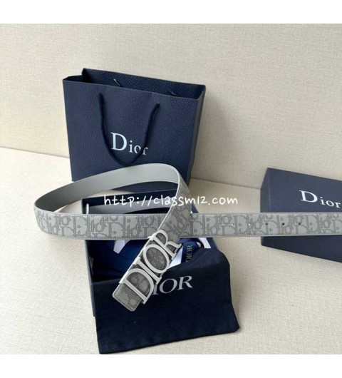 디올 25 한정판 D-Dream 소가죽 카프스킨 벨트 F1265