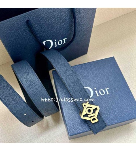 디올 25 한정판 양면 3.5cm 소가죽 카프스킨 벨트 F1274
