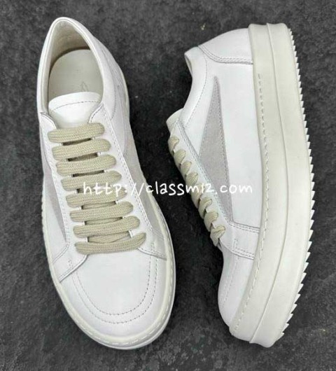 릭오웬스 25 한정판 23 EDFU 남여공용 소가죽 카프스킨 운동화 B5362