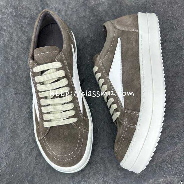 릭오웬스 25 한정판 23 EDFU 남여공용 소가죽 카프스킨 운동화 B5363