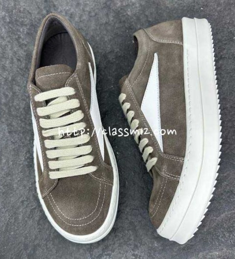 릭오웬스 25 한정판 23 EDFU 남여공용 소가죽 카프스킨 운동화 B5363