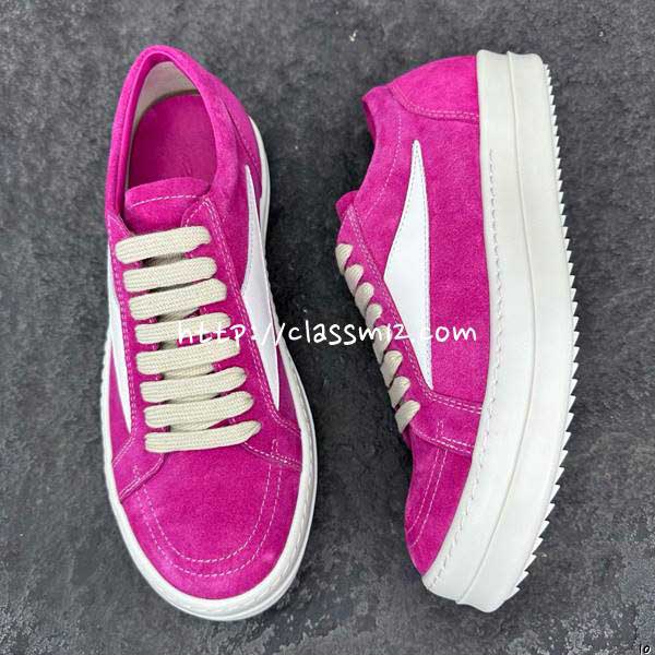 릭오웬스 25 한정판 23 EDFU 남여공용 소가죽 카프스킨 운동화 B5365